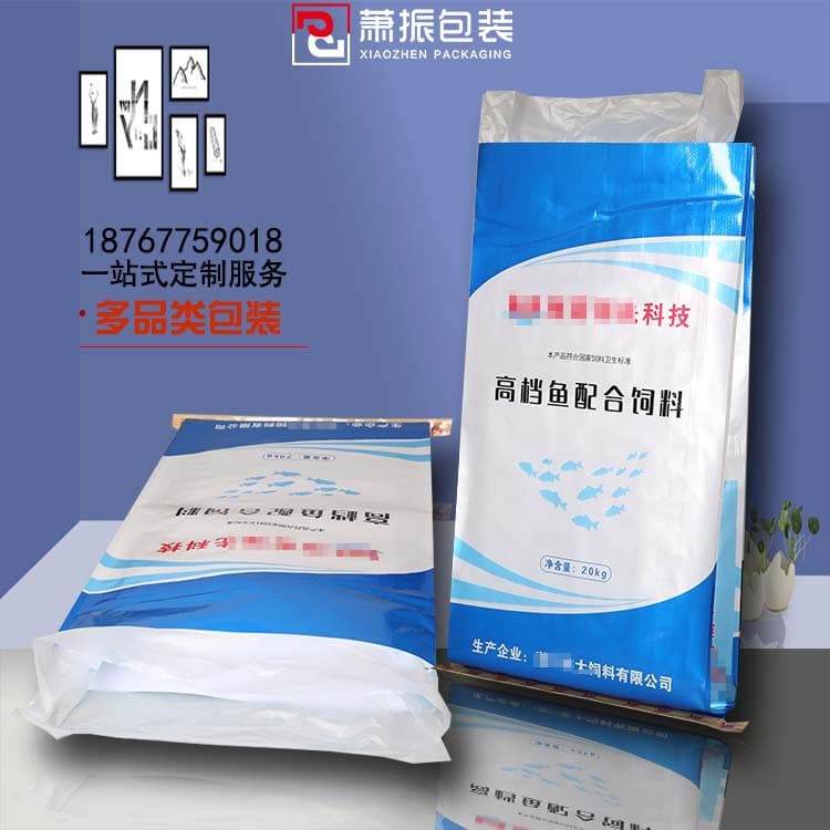 Agricultural packaging, fish compound feed bag, fertilizer and feed bag, OPP color film woven bag with inner membrane