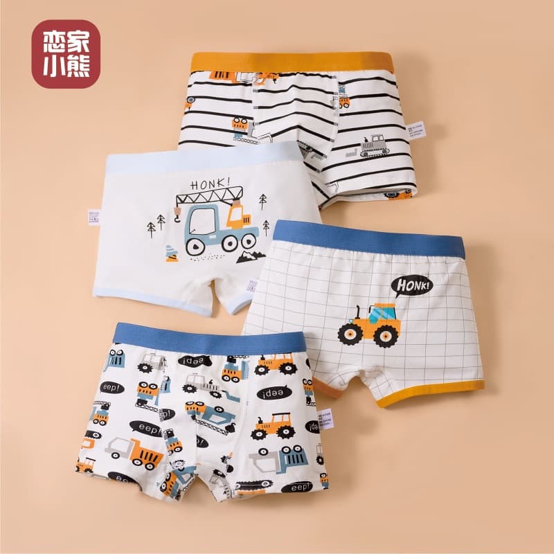 New Class A combed cotton boys' underwear, pure cotton children's underwear, boxer briefs, baby four-corner pants, children's shorts