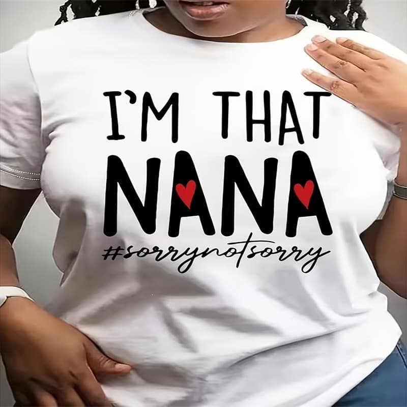 Cross-border European and American Trendy T-shirt for Women, Cute Summer Print, Short Sleeve T-shirt for Women