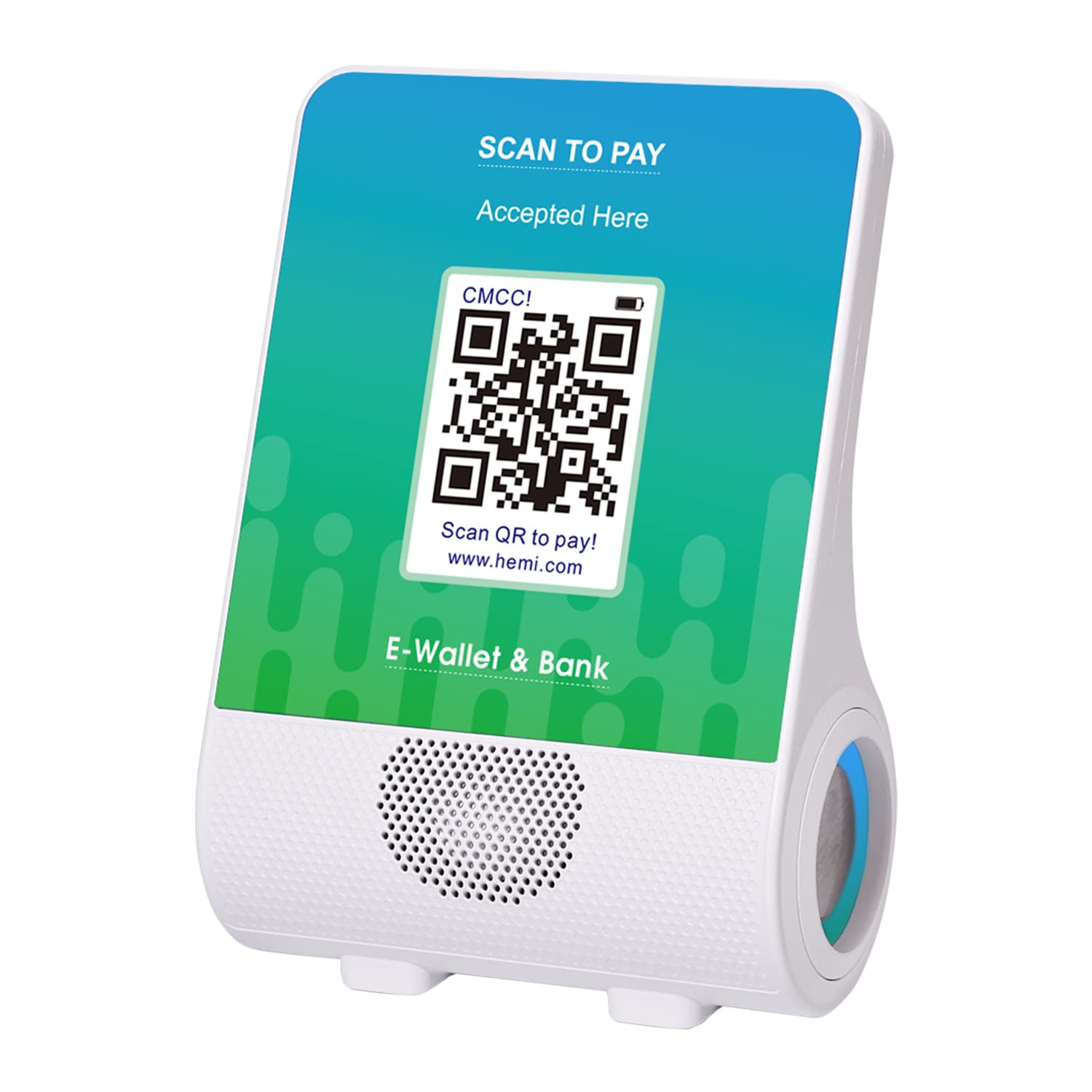 Y7 4G+WiFi Cloud Speaker Cash Register Voice Announcer Payment Announcement Cloud Speaker Secondary Development Cashier