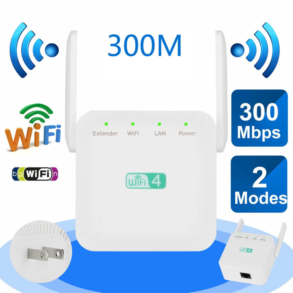 Wireless 300M Network Repeater WiFi Signal Amplifier Extender WiFi Booster Repeater