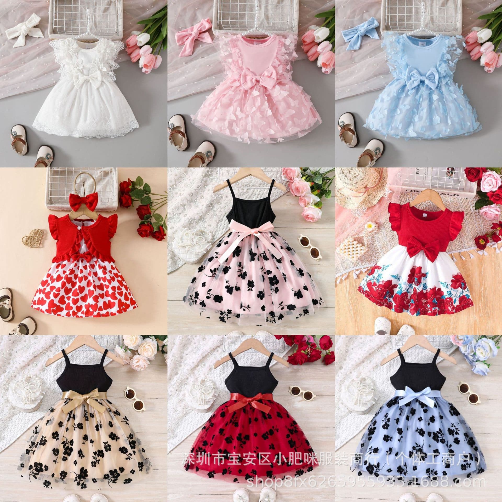 2026 Girls Princess Dress, Summer Baby Dress