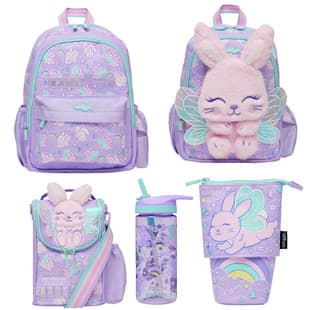 Australian Smiggle Angel Rabbit Backpack, Elementary School Cartoon Backpack for Lower Grades, Outdoor Casual Bag