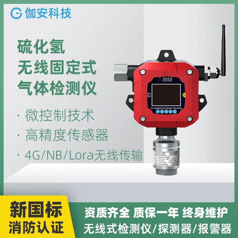 Industrial Fixed Hydrogen Sulfide Monitor High Precision Industrial Gas H2S Detector Smart Explosion-Proof Type