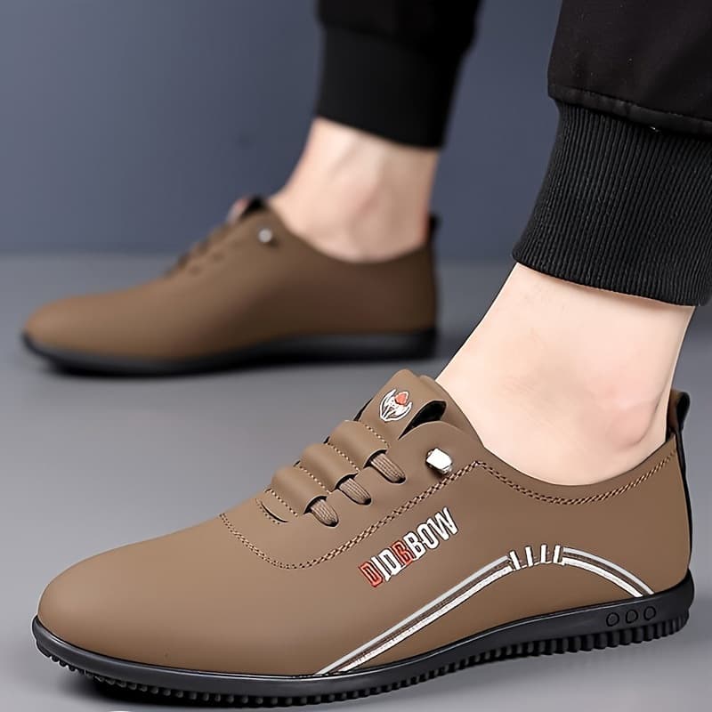 Soft Leather Men's Business Casual Shoes, Slip-On Lightweight Loafers, Dad Shoes, Cross-Border Men's Shoes