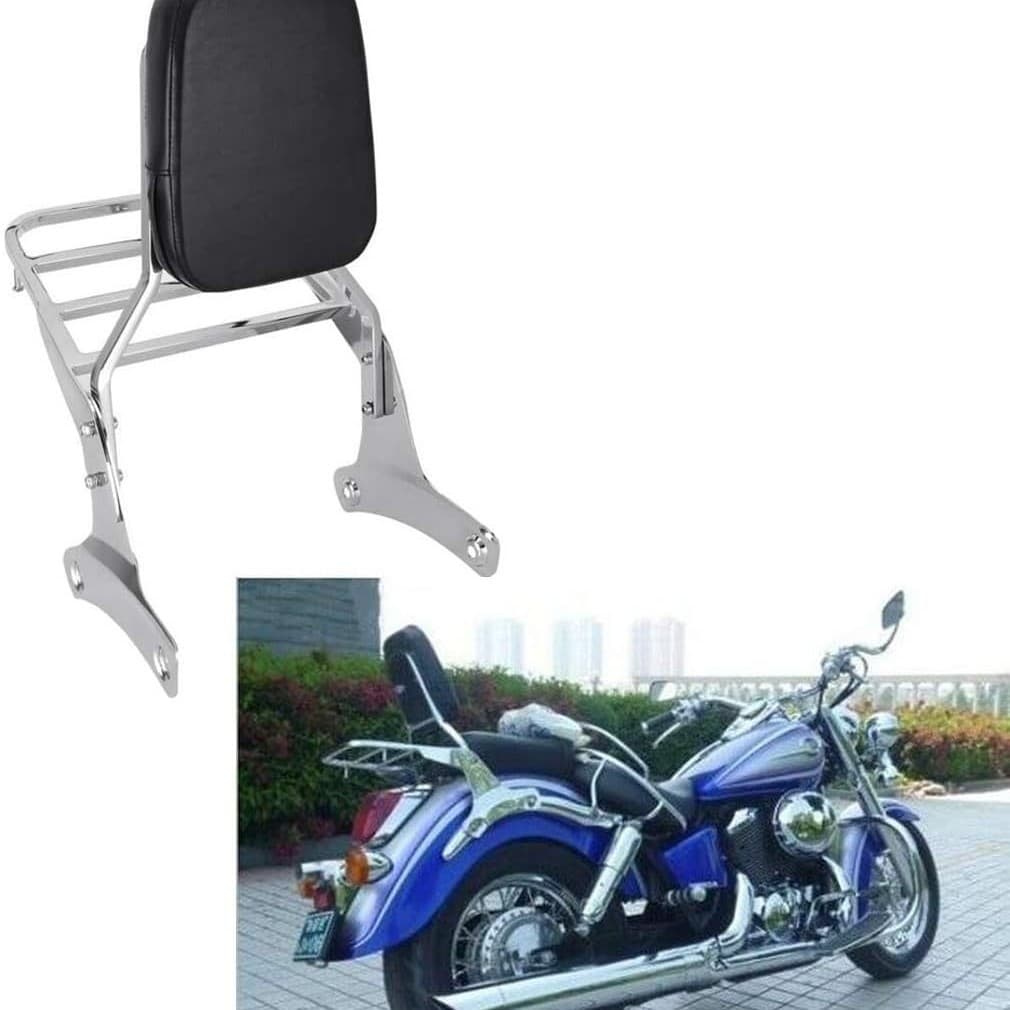 Honda ACE750 with Passenger Backrest and Luggage Rack Compatible with Honda Shadow ACE750 RC44