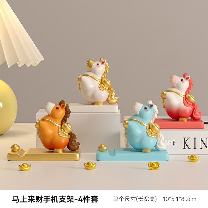 Immediately come to money mobile phone holder desktop ornaments office desktop decoration work station emotional stability and decompression artifact