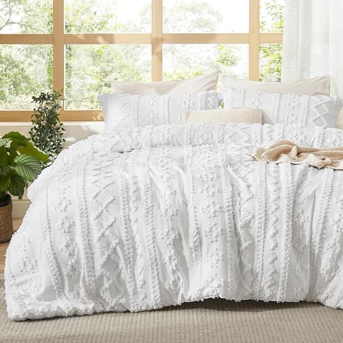 Tufted 3-Piece Bedding Set Cross-Border Amazon Brushed Solid Color Cut-Out Bohemian Style Bedding Factory Wholesale