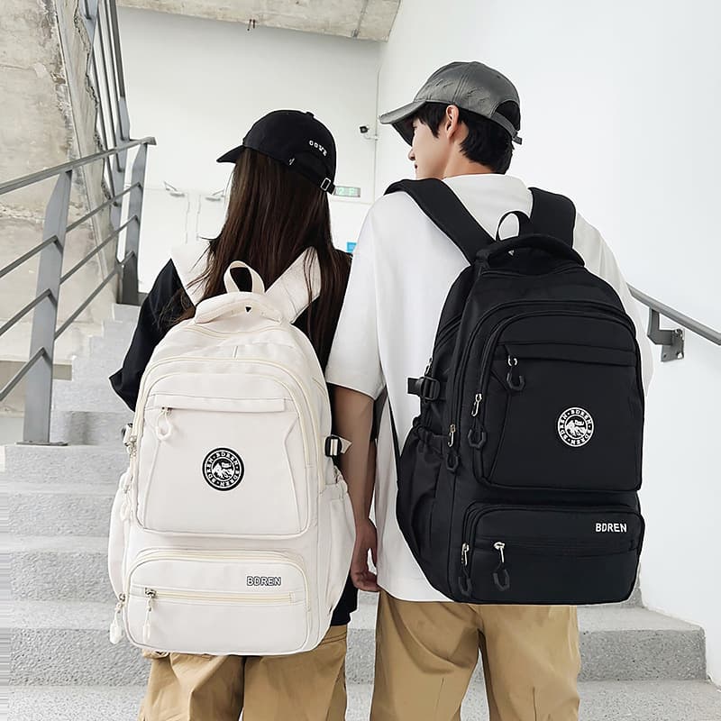 School Bag for Girls Middle School Students Korean Style Large Capacity Boys Backpack High School College Students Fashion Trendy Elementary School Backpack