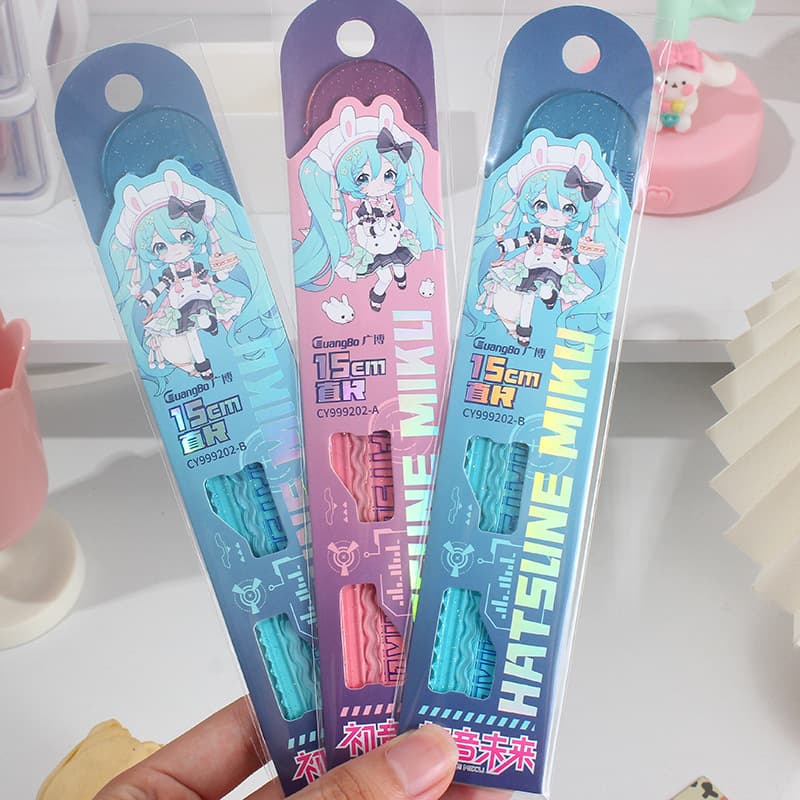 Guangbo Chuyin Future Series 15cm Ruler (36/Display Box) Girl's Heart Drawing Measuring Ruler