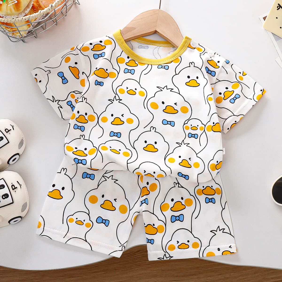 Children's Short Sleeve Set, Pure Cotton, Summer New Style, Korean Version, Boys' Shorts, Thin Fabric, Girls' Summer Clothes, Baby Clothes