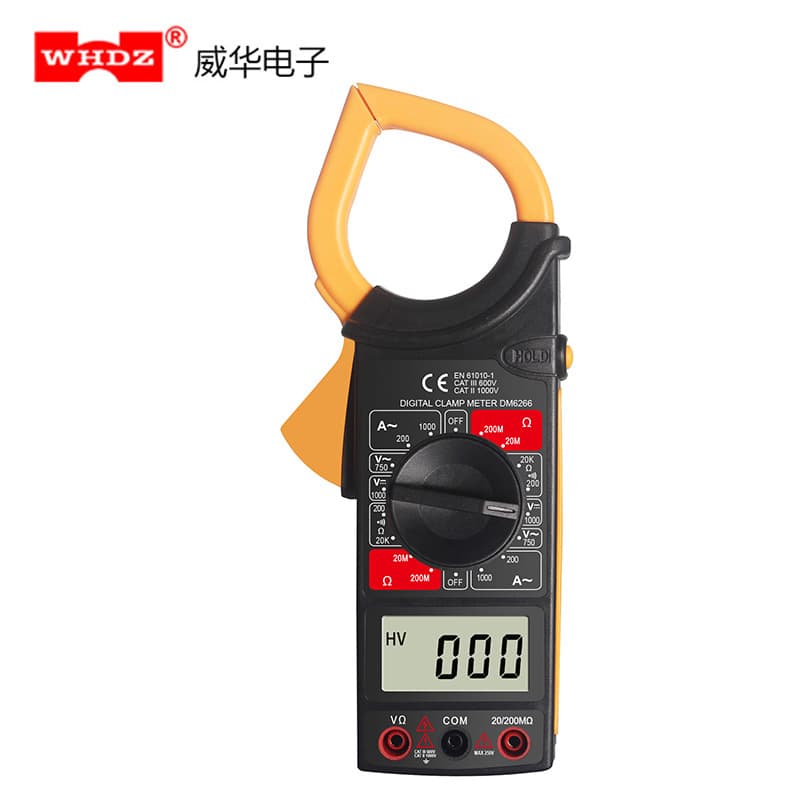 Clamp Meter DM6266 Unit Symbol Display Clamp Meter Anti-Slip Design Weihua Electronics