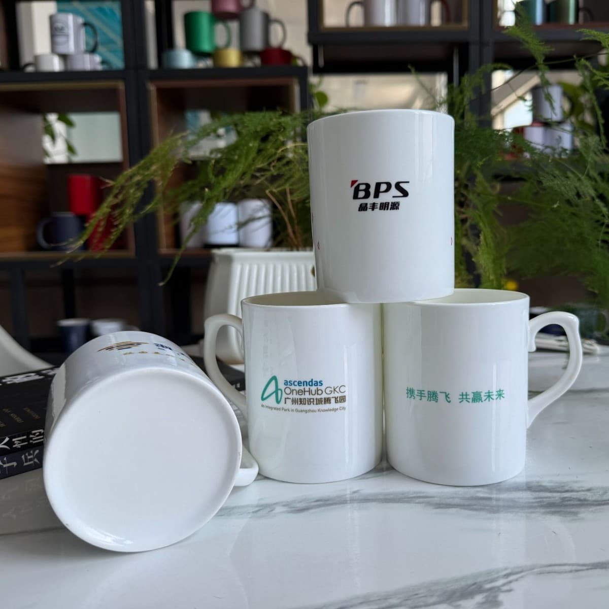 Exquisite Bone China Coated White Cup DIY Advertising Sublimation Heat Transfer Ceramic Mug Gift Pack 15oz Mug