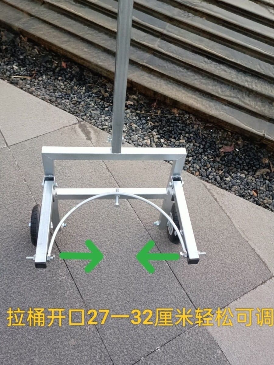 Transport mortar, sand, and cement with a hand-pushed cart for construction sites, self-leveling compound, and paint