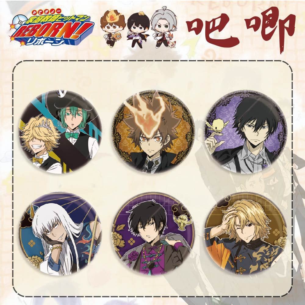 Pin Badge Katekyo Hitman Reborn Tsuna Sawada Mukuro Rokudo Anime Metal Creative Accessory