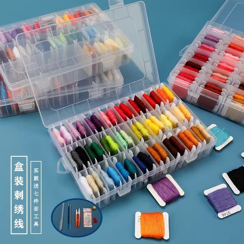Boxed Set Embroidery Thread No.25 Cross Stitch Thread DIY Knitting Colorful Thread Free Shipping