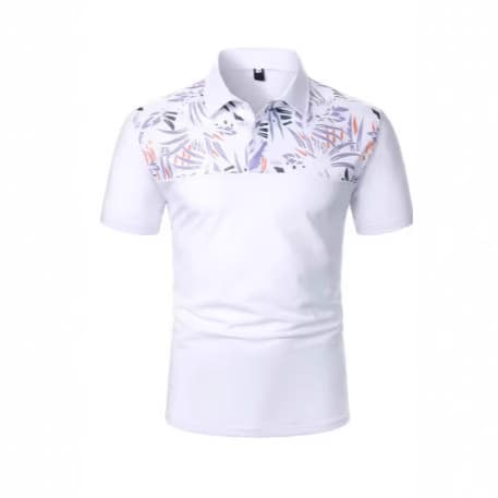 Short Sleeve Polo Shirt with Flap Pocket, Contrast Color, Casual Streetwear Top for Men