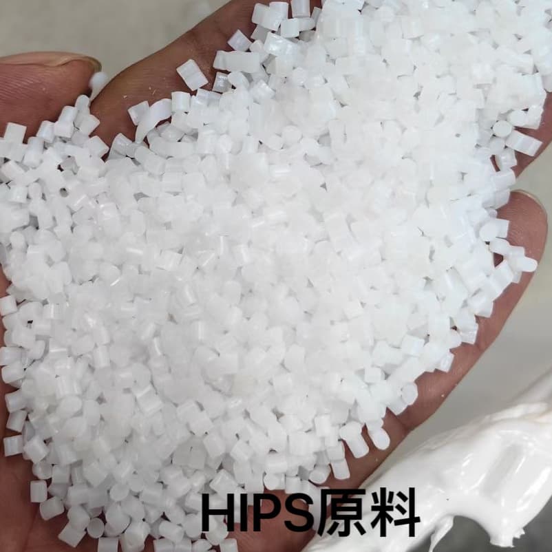 HIPS shell material PS pellets, HIPS recycled material, PS modified pellets, PS natural color, good color matching, screw driving without cracking
