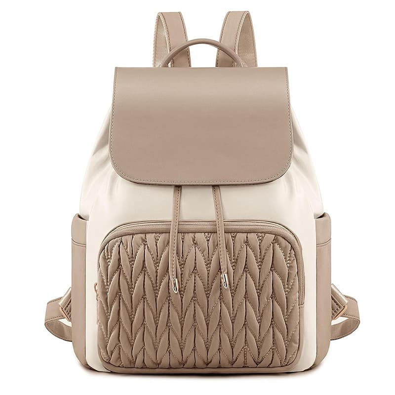 New simple and versatile women's backpack, Korean version, trendy, fashionable, contrasting color backpack, short trip travel bag wholesale