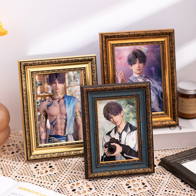 Love and Deepspace Vintage Photo Frame 6-Inch Empty Frame European Palace Tabletop Display Distressed Picture Frame for Desktop Decoration