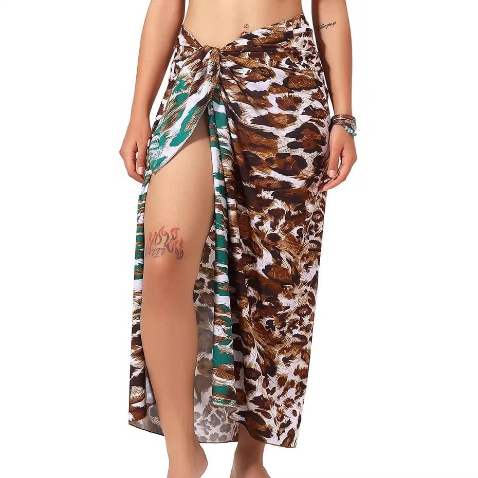 2026 Amazon Women's Beach Cover-Up Bohemian Sarong Bikini Swimsuit Cover-Up Sarong