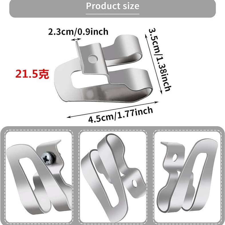 Makita Hook Power Tool Waist Clip Electric Screw Tool Belt Buckle with Screws DeWalt Compatible