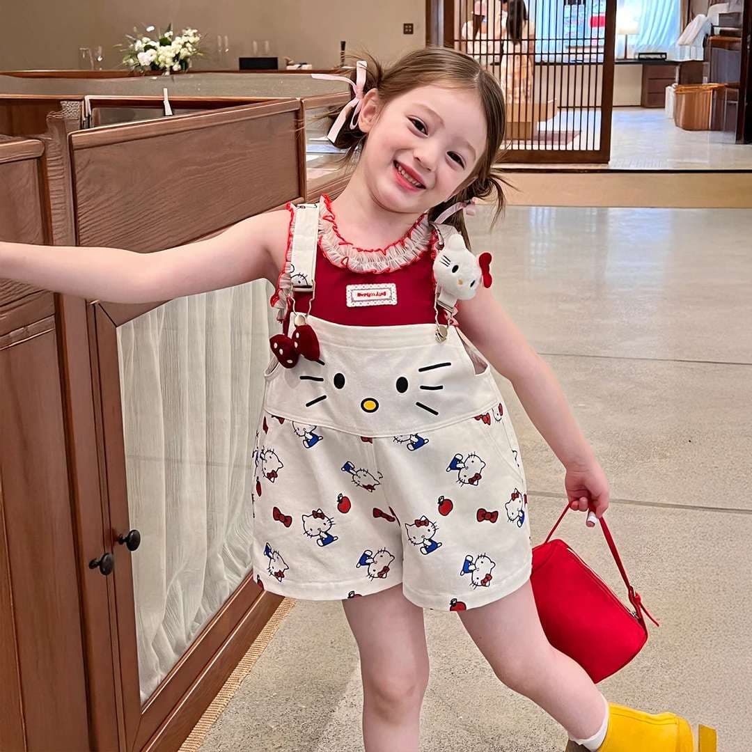 Girls Dress Summer Dress 2026 New Children's Summer Thin Cartoon Suspender Skirt Baby Girl Giant Good-looking Skirt