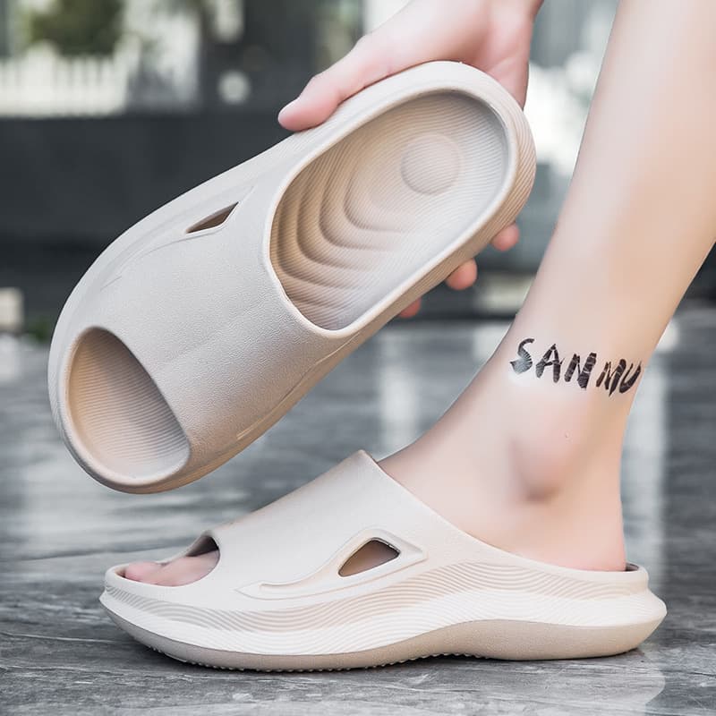Men's Sports Sandals Summer 2024 New Thick Sole Cloud-Like Comfort Wear-Resistant Anti-Slip Indoor-Outdoor Slippers
