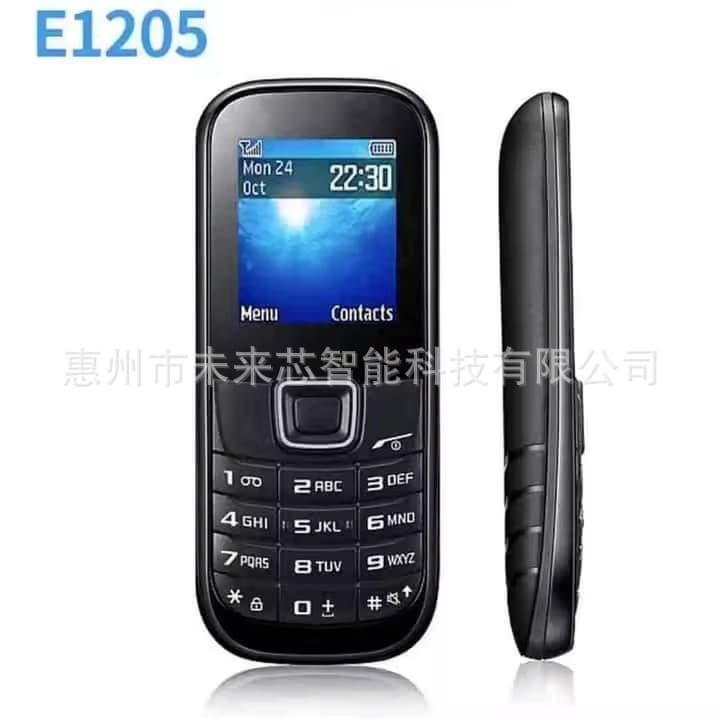 Budget Phone Market Low-End Phone E1205Y GSM 2G Senior Phone Bar Keypad Mobile Phone Non-Smart New