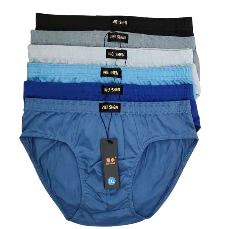 Men's Direct Sale Pure Cotton Comfortable Briefs Solid Color Shorts Loose Fit Student Underwear