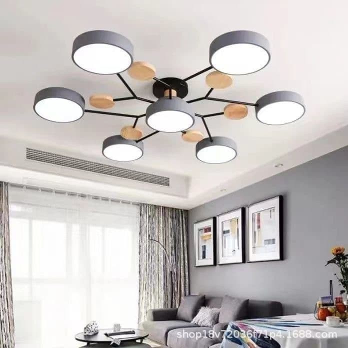 Nordic living room ceiling light, modern minimalist bedroom ceiling light, creative personality macaron ceiling light fixture