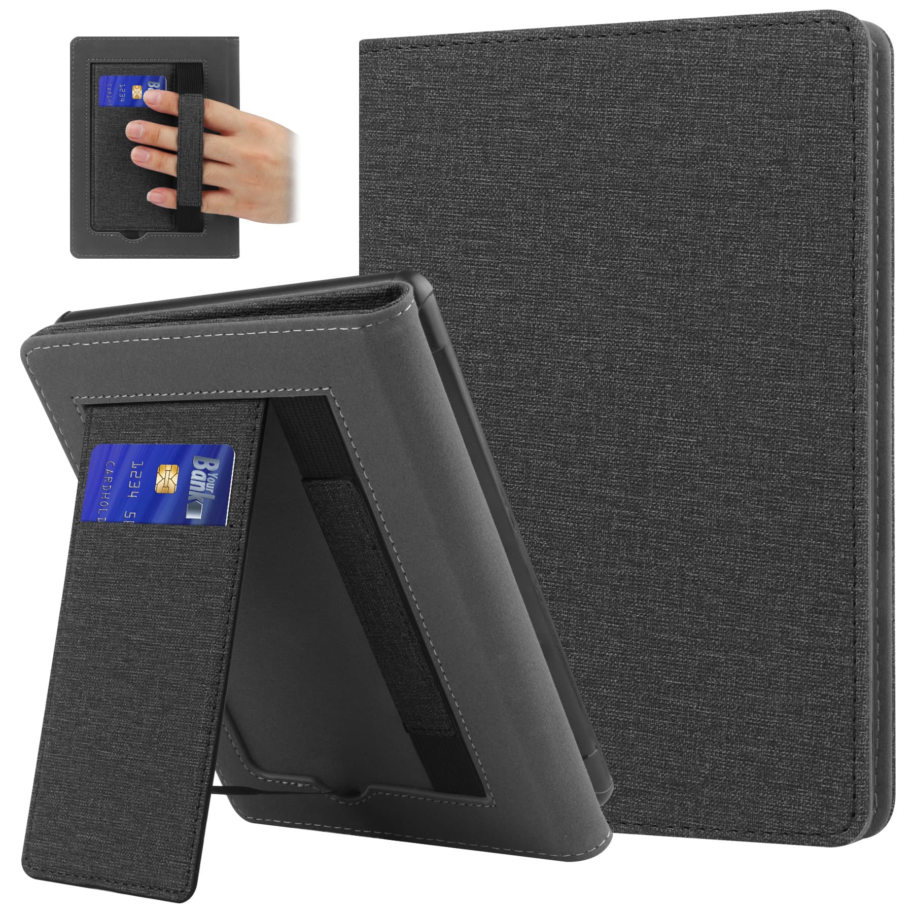 Compatible with Amazon Kindle Paperwhite5 6.8-inch Stand Hand Rest Fabric Texture Protective Case