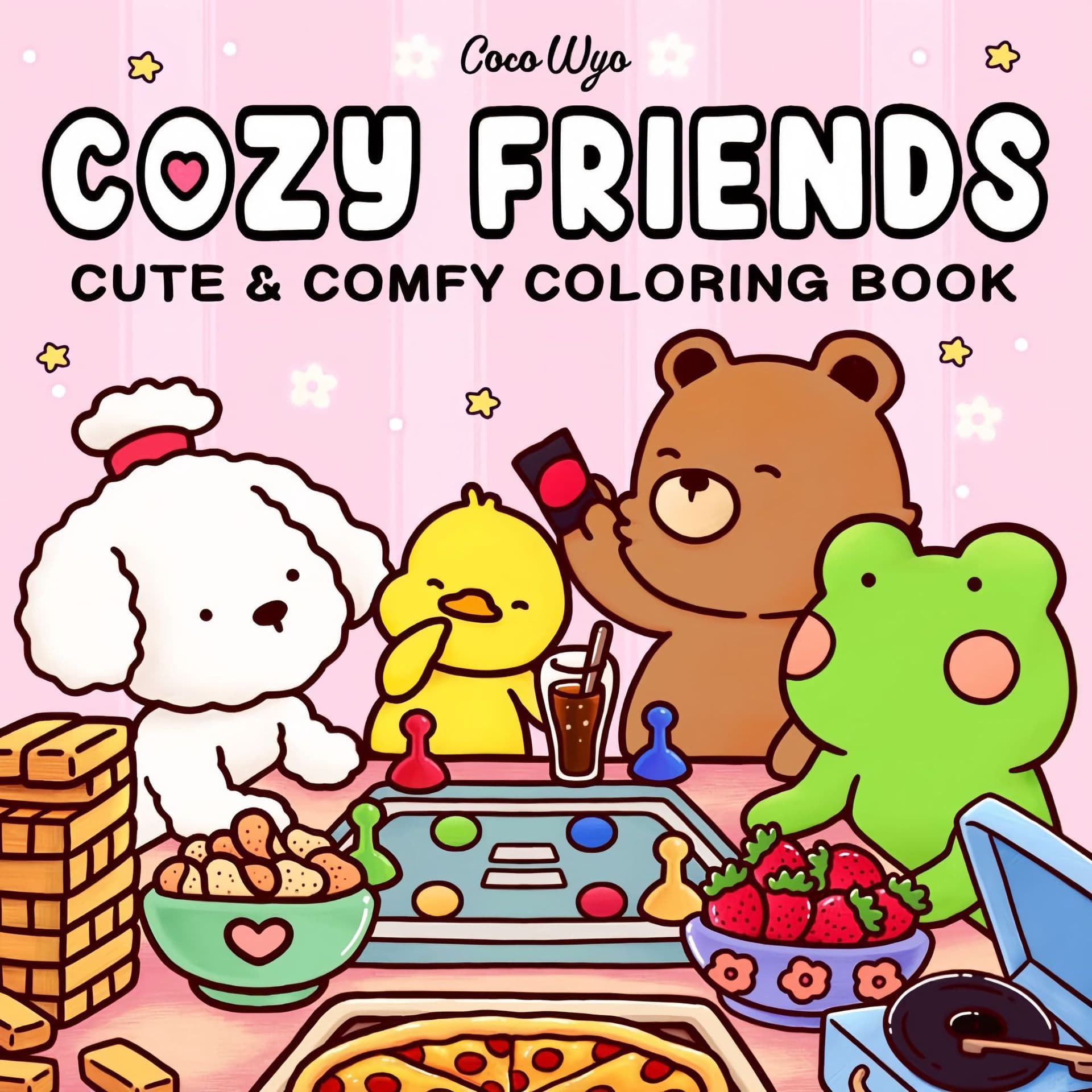 New Spooky Cutie Cartoon Coloring Book for Teens Paperback Easy to Color Material Paper Self Fill Colors Mainly Sold in Europe North America South America