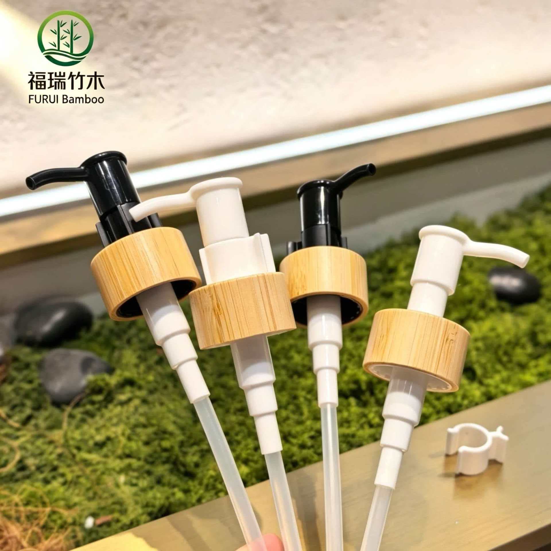 Pizhu makeup remover oil pump factory direct sales lotion pressing pump head 24 teeth plastic gel oil pump head logo