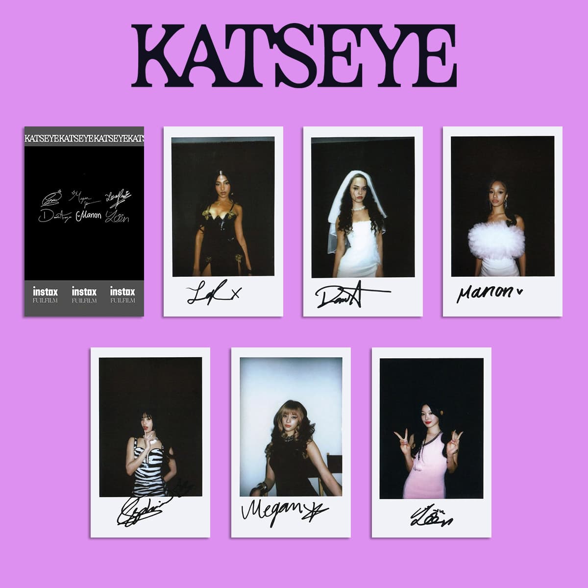 KATSEYE Cat Eye Polaroid Small Card Merch Special Card Signed Small Card