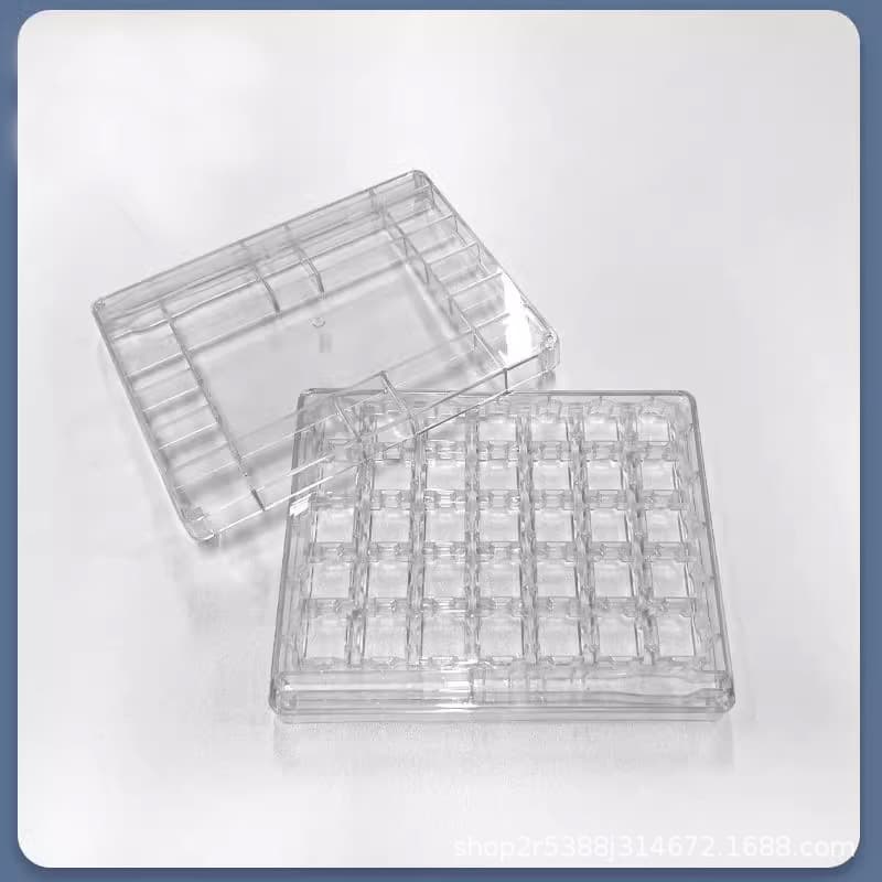 Keyboard switch storage box, individual square box, transparent tool box for blue and brown switches, large capacity.