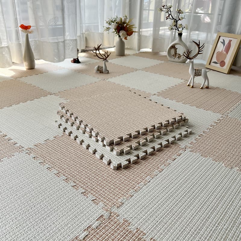 2024 New Style Living Room Carpet, Girl's Bedroom Bedside Sponge Mat, Creamy Foam Floor Mat, Stain-resistant and Cuttable