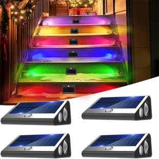 New Cross-Border Solar Step Light, Human Body Sensor Garden Light, Wall Decoration, Waterproof Footstep Light for Fence