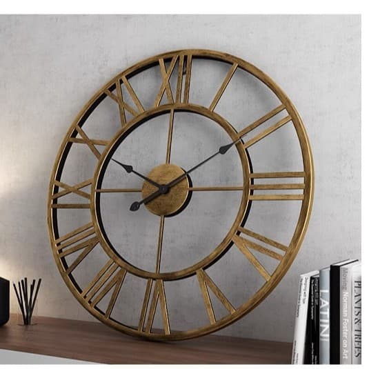 Vintage Roman Clock American Style Hot Selling Wall Clock Simple Living Room Silent Clock Creative Decorative Iron Wall Clock Factory
