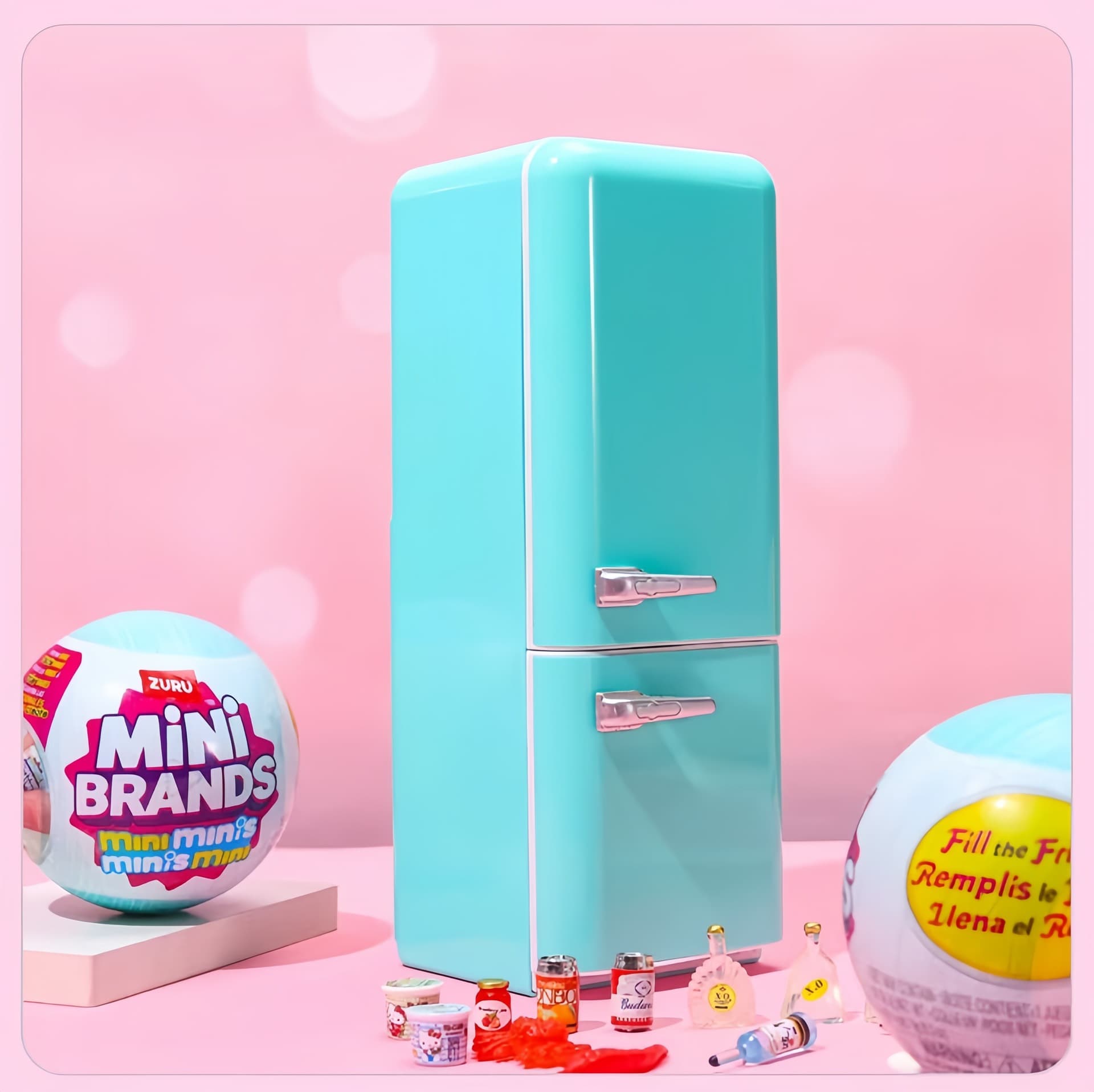 Mini Refrigerator Blind Box Toy Set Miniature Creative Ornaments Mini Food Trendy Play House