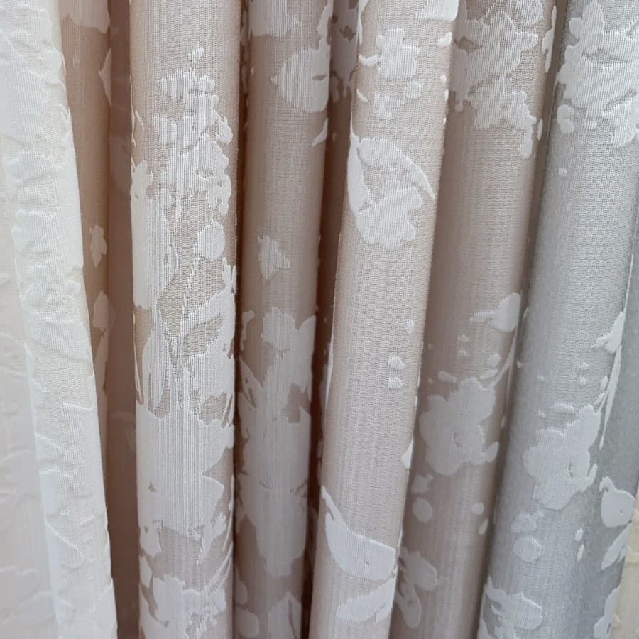 French Elegant Monet Floral Sheer for Living Room, Bedroom, Bay Window, Balcony, Light and Shadow Sheer, Balcony, Dining Room, Villa Window Sheer, Jacquard Sheer
