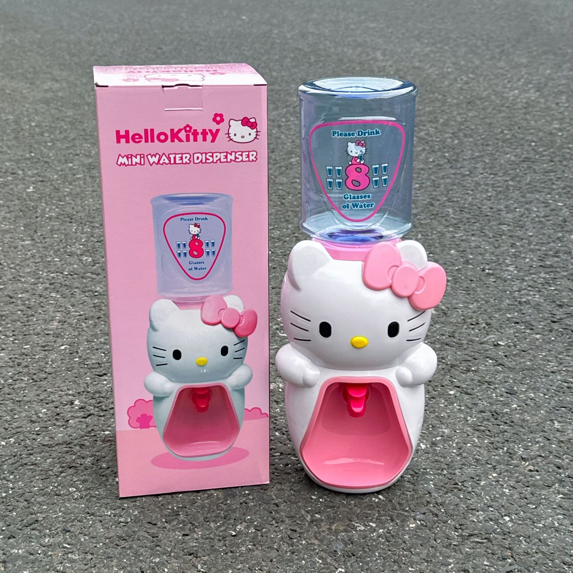 Hello Kitty Mini Water Dispenser Desktop 8-Cup Cartoon Cute Office Desktop Kitten Small Water Dispenser