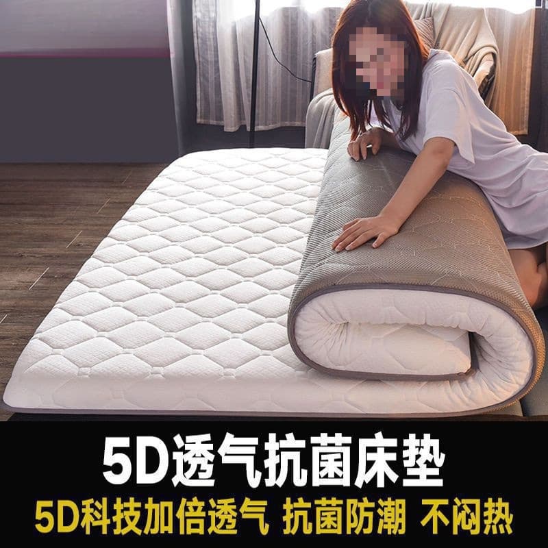 Flannel Mattress, Extra Thick Tatami Sponge Pad, Single/Double Dormitory Bedding, Memory Foam Pad for Ground Sleeping