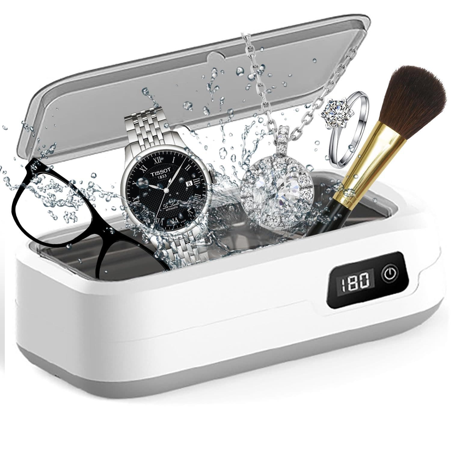 Cross-Border New Ultrasonic Cleaning Machine Household Small Glasses Jewelry Denture Braces Cleaner Cleaning Machine