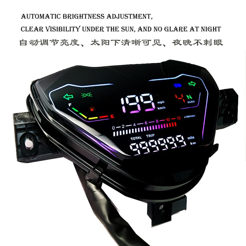 Electronic speedometer instrument cluster assembly modification parts for WAVE110i motorcycles - e-commerce dropshipping available.