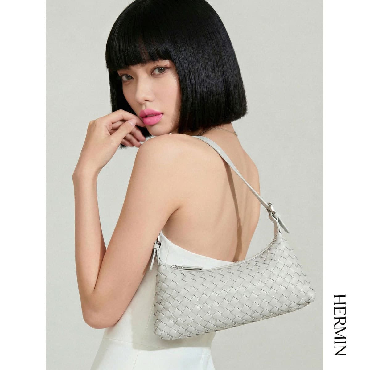 Heming Handwoven Tote Bag Shoulder Bag Women's Versatile Crossbody Single Shoulder Bag Guangzhou Luggage 60045