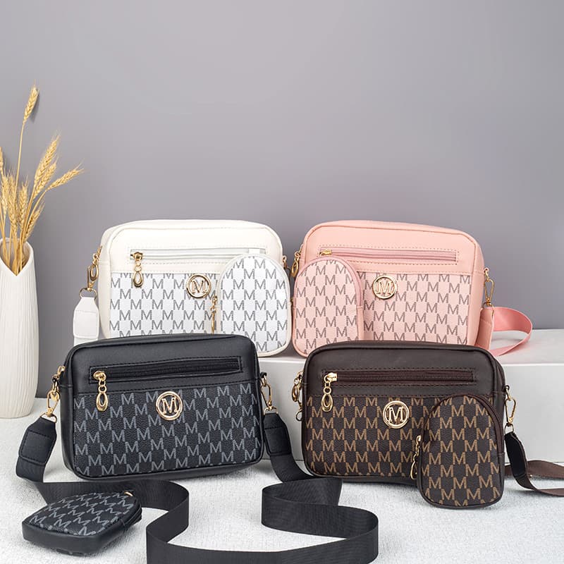 2026 New M Letter Print Mini Crossbody Bag for Women Fashion Versatile Chanel Style Phone Bag Shoulder Bag