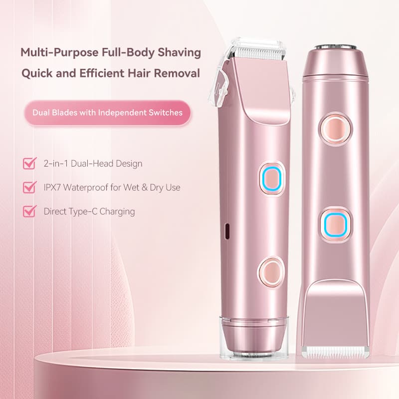 New Women's Electric Hair Trimmer, Wet & Dry Use, Portable Body Hair Trimmer for Bikini Area, Armpit Hair Shaver, Wholesale