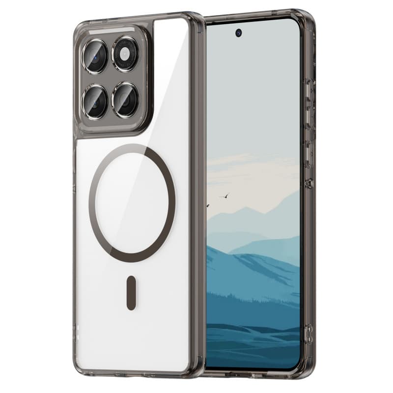 Magnetic Phone Case for Moto Edge 60 Fancai, Moto 60 Fusion Airbag High-Transparency Drop-Resistant Protective Cover