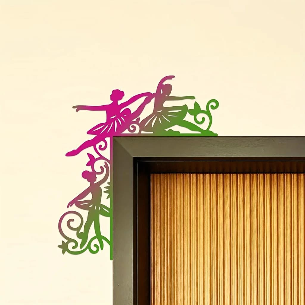 1 Piece Colorful Ballerina Decorative Wall Sticker Door Corner Decoration Door Frame Corner Decoration